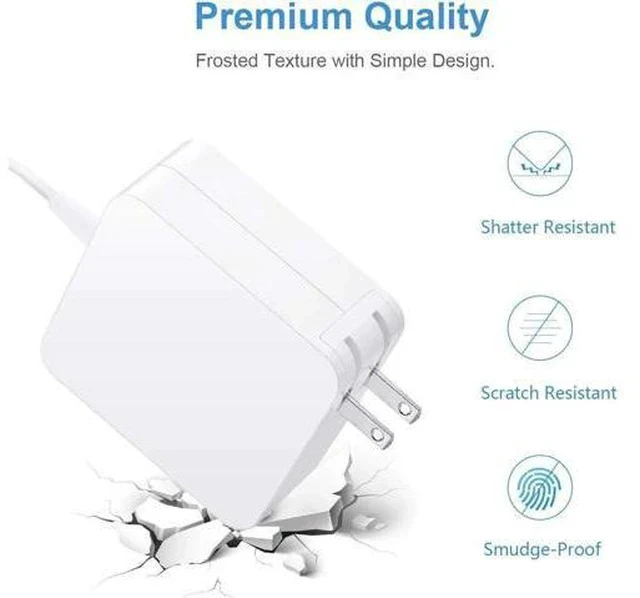 Alt view image 4 of 7 - Mac Book Air Charger Replacement for 45W T-Tip Power Adapter Compatible with Mac Book Air 11 inch & 13 inch Between 2012-2017