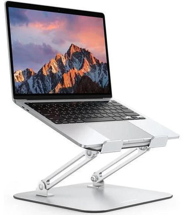 Main image of Laptop Stand for Desk Ergonomic Metal Adjustable Laptop Stand Laptop Holder Riser with Cooling Function Computer Stand Compatible with MacBook and All Laptops (10-17.2 inch) Silver