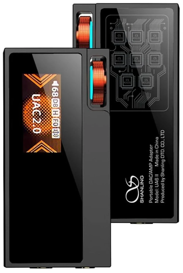 Alt view image 7 of 7 - UA6 II Portable Headphone Amplifier, The First 8×CS43131 Flagship USB Dongle DAC AMP, 133dB SNR, Supports 768kHz/32bit & DSD512, 365mW@32 Balanced Output, 3.5mm+4.4mm Jacks (Black)