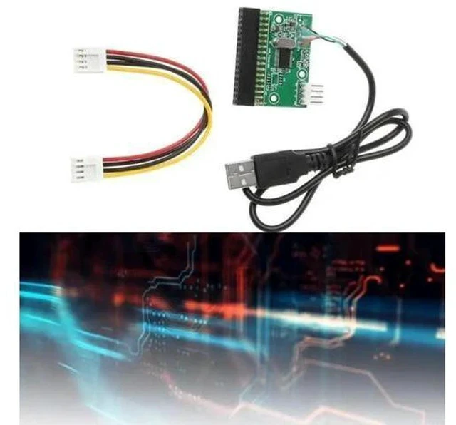 Alt view image 3 of 7 - USB Cable Adapter 34P Floppy Connector Includes Power Cable Connector