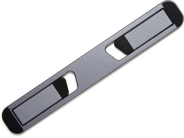 Main image of Laptop Riser for Desk Aluminum Foldable Laptop Stand for 10-16 Models Including MacBook MacBook Air iPad HP and More Self-Adhesive Portable Laptop Stand with Non-Skid Feet