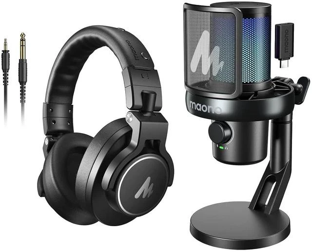 Main image of Wireless AI Microphone DM40 Pro + Professional Studio Monitor Headphone MH700