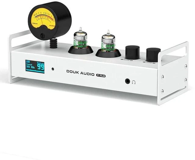 Main image of Tube Preamp DAC: Bluetooth 5.1 LDAC Headphone Amp w/VU Meter USB Coax Optical Input for Amplifiers, Home HiFi Systems (P1 Plus)