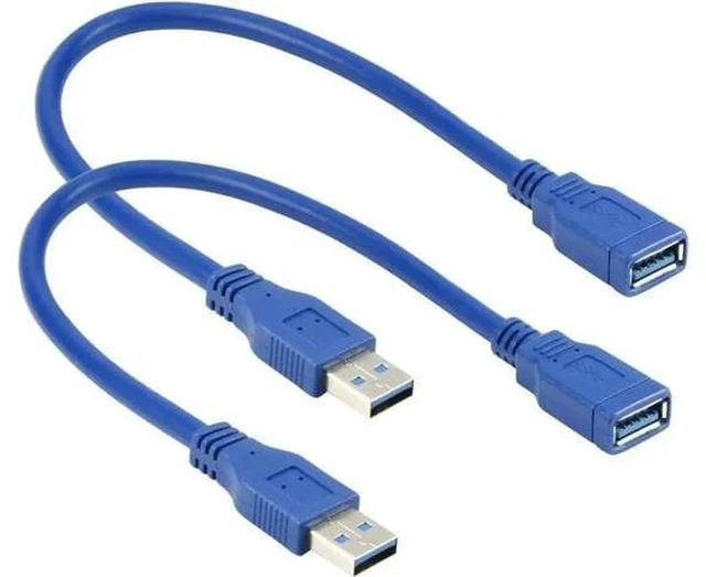 Main image of Short USB 3.0 Extension Cable USB-A Extender Male to Female 5Gbps (1FT,2-Pack)