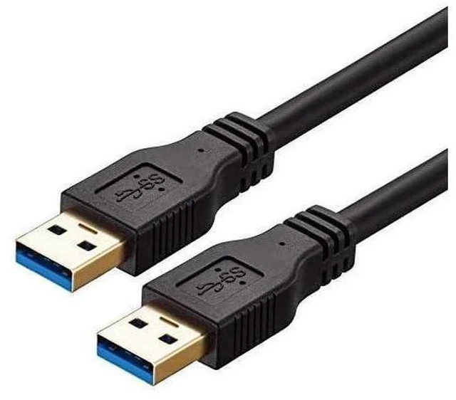 Main image of USB to USB Cable Male to Male 20 ft Long USB 3.0 Cable A to A for Data Transfer Hard Drive Enclosures Printer Modem Cameras