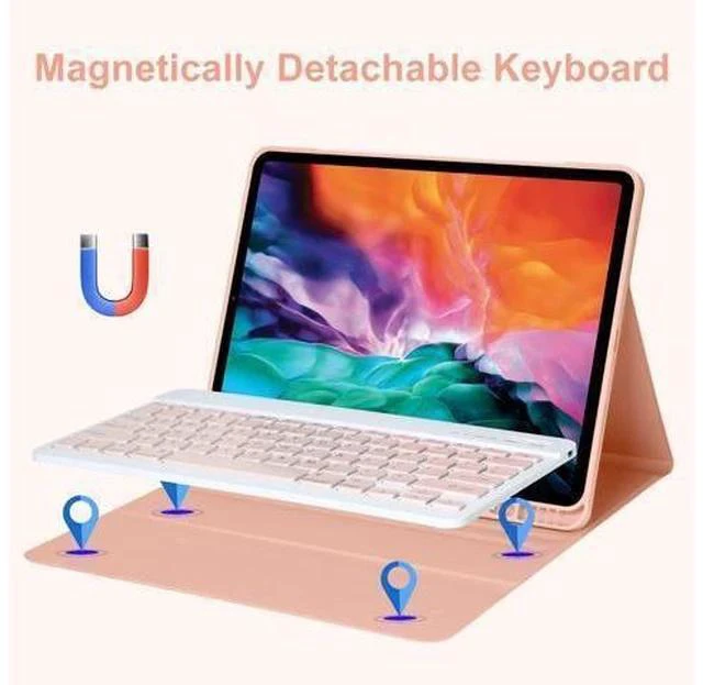 Alt view image 4 of 7 - iPad Pro 12.9 Case with Keyboard -Keyboard Case for iPad Pro 12.9-inch 2022 (6th Generation), iPad Pro 12.9 5th (2021) & 4th (2020) & 3rd (2018) Gen, Wireless Detachable - with Pencil Holder