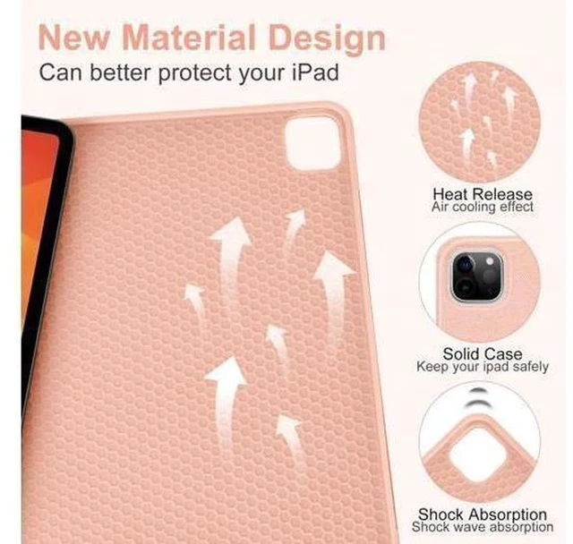 Alt view image 3 of 7 - iPad Pro 12.9 Case with Keyboard -Keyboard Case for iPad Pro 12.9-inch 2022 (6th Generation), iPad Pro 12.9 5th (2021) & 4th (2020) & 3rd (2018) Gen, Wireless Detachable - with Pencil Holder