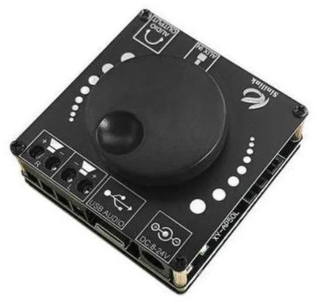 Main image of XY-AP50L 40W50W*2 Stereo Bluetooth Digital Power Amplifier Board 12V/24V2.0 Dual Channel Knob Volume Adjustment Switch