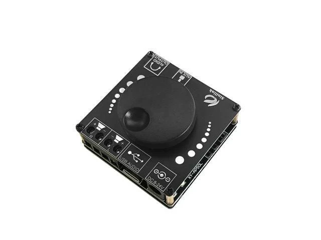 Alt view image 6 of 7 - XY-AP50L 40W50W*2 Stereo Bluetooth Digital Power Amplifier Board 12V/24V2.0 Dual Channel Knob Volume Adjustment Switch