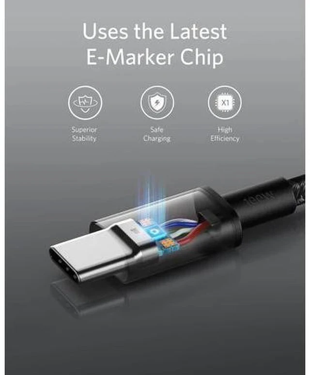 Alt view image 3 of 7 - USB C to USB C Cable Type-C Charging Cord Fast Charge(3.3FT+6FT+10FT 100W) for iPhone 17 Series MacBook and More(Black)