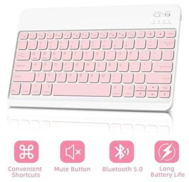 Alt view image 5 of 7 - GOKOCO iPad Air 13 inch M2 2024 Case with Keyboard-Keyboard Case for iPad Pro 12.9 inch 6th/5th/4th/3rd Generation with Pencil Holder,Wireless Detachable Keyboard,Auto Sleep/Wake Function-Pink