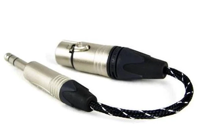 Alt view image 4 of 7 - HiFi Cable PAILICCS Cable Balance Headphone Adapter Cable (4-pin XLR Female to 6.35 Male) ZY-006