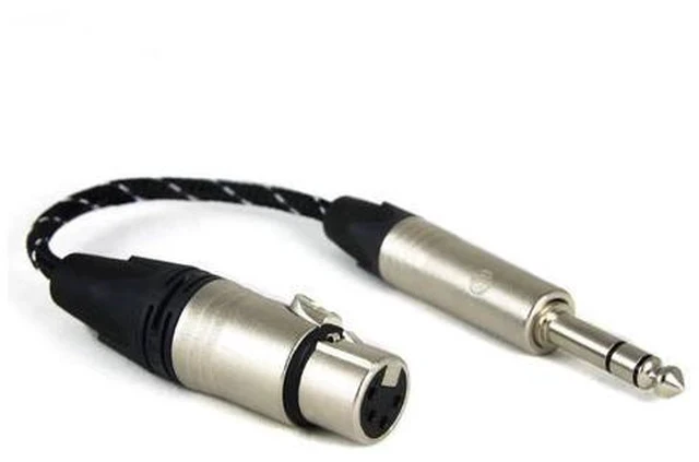 Alt view image 6 of 7 - HiFi Cable PAILICCS Cable Balance Headphone Adapter Cable (4-pin XLR Female to 6.35 Male) ZY-006