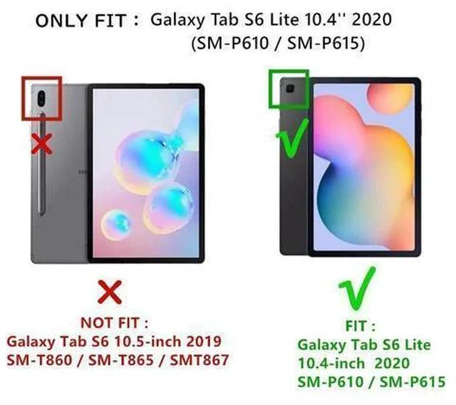 Alt view image 2 of 7 - HENGHUI Keyboard Case for Galaxy Tab S6 Lite 10.4 inch Keyboard Case Cute Round Key Color Keyboard Wireless Detachable BT Keyboard Cover with S Pen Holder (DarkGreen)
