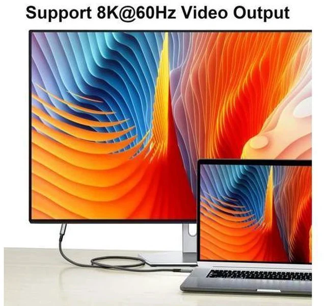 Alt view image 5 of 7 - USB4 USB-C Type-C Male to Type-C Female Extension Cable 40Gbps with 100W Charging and 8K@60Hz