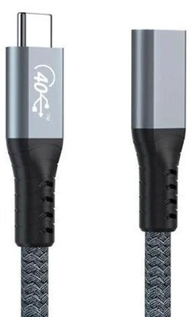 Alt view image 7 of 7 - USB4 USB-C Type-C Male to Type-C Female Extension Cable 40Gbps with 100W Charging and 8K@60Hz