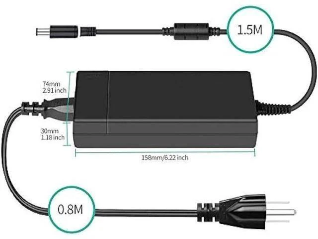 Alt view image 4 of 7 - 180w 19.5V 9.23A AC Laptop Charger Fit for DELL Precision 7510 7520 7530 7540 7550 7560 3530 7730 5530 M4600 M4700 M4800 M6400 M4500 DA180PM111 Laptop Adapter Power Supply Cord