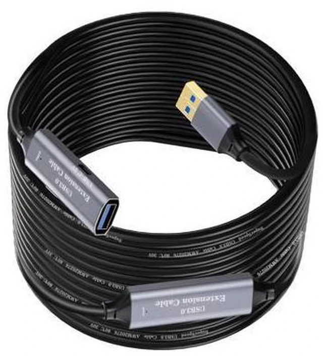 Alt view image 5 of 5 - USB3.0 Male Female 5M/30M Aluminum Alloy Extension Cable PVC USB Cable Scanning Computer Mouse Keyboard Printer Data Access 5M