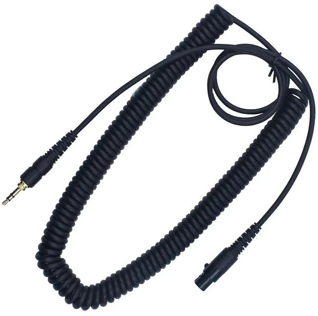 Alt view image 4 of 7 - Coiled Mini XLR to 3.5mm Stereo Audio Plug Headphone Cable, Long Female MiniXLR to 1/4 TRS Plug Cable with 1/8" to 6.35mm adapter - Compatible with Beyerdynamic AKG, Gold Plated, 13 Feet(4m)