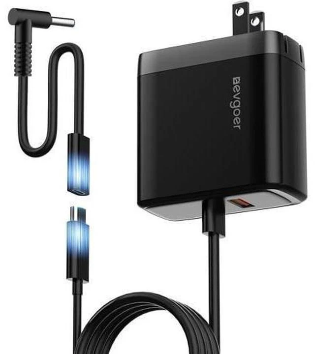Main image of 65W HP Laptop Charger Computer Charger for HP Chrombook/Pavilion/Envy/ProBook/EliteBook Compatible with HP USB-C 44W Smart Blue Tip Power Adapter (4.5mm)