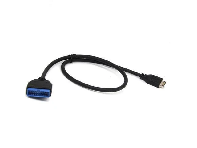Alt view image 2 of 2 - 30CM USB 3.1 E-type male to IDC20P male adapter cable 20n extension cable for computer motherboard