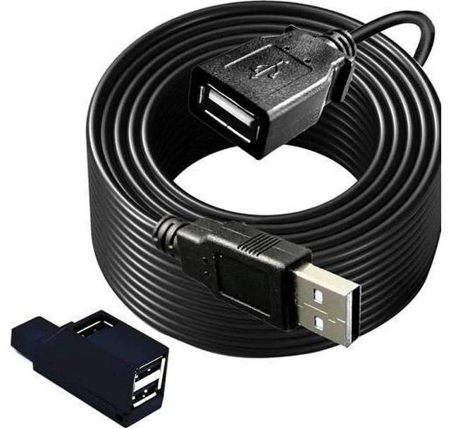 Alt view image 4 of 7 - Long USB 2.0 Extension Cable 40FT with hub Long USB2.0 A Male to Female USB A Cable Extension Cord USB 2.0 A Data Transfer Extender USB Cable USB2.0 A Connector for USB Flash Drive/Hard Drive