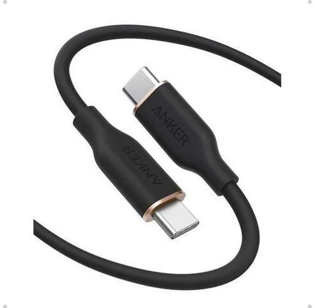 Main image of USB C Cable Type C Flow Cord Fast Charging for iPhone 17 Series MacBook Pro 2020 and More (USB 2.0) (240W Black 6FT)