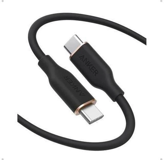 Alt view image 7 of 7 - USB C Cable Type C Flow Cord Fast Charging for iPhone 17 Series MacBook Pro 2020 and More (USB 2.0) (240W Black 6FT)