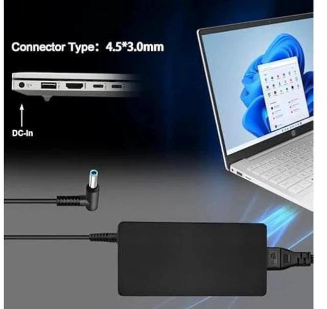 Alt view image 6 of 7 - 120W 6.15A Charger 710415-001 L41856-001 for HP USB-C Dock G5 5TW10UT 5TW10AA 5TW10AA#ABB 5TW10UT#ABA USB-C/A Universal Dock G2 5TW13AA HP Omen 15-5000 15-5100 15-5200 Laptop Charger