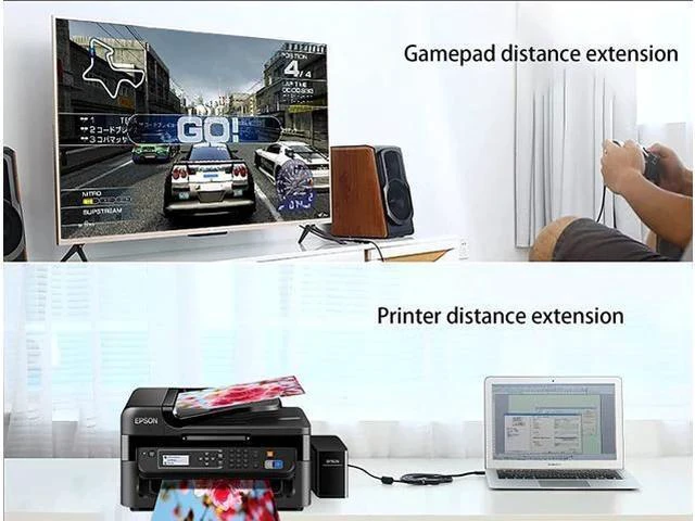Alt view image 2 of 7 - USB 3.0 Extension Cable 20 ft 22 AWG Long USB Extension Cable SuperSpeed USB 3.0 Type A Male to Female USB Cable Compatible with Printer Xbox USB Flash Drive Card Reader Hard Drive Camera