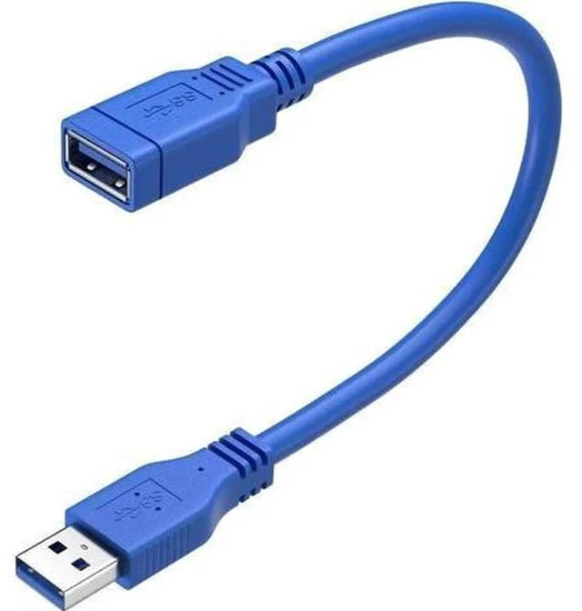 Alt view image 2 of 7 - Short USB 3.0 Extension Cable USB-A Extender Male to Female 5Gbps (1FT,2-Pack)