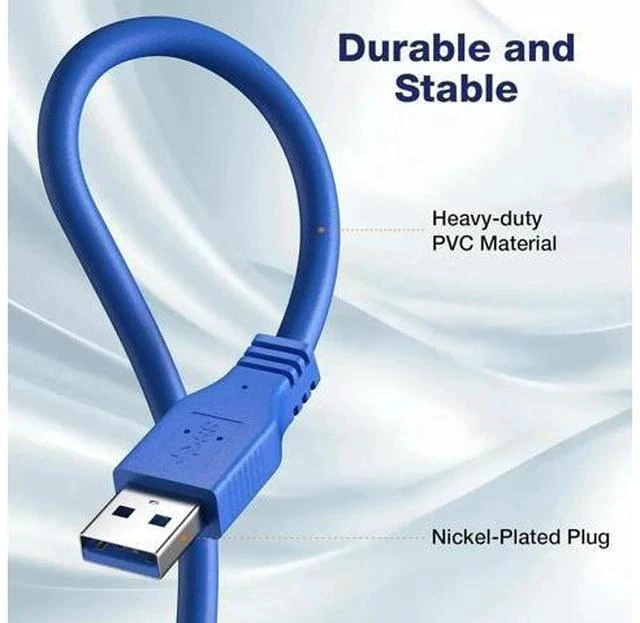 Alt view image 3 of 7 - Short USB 3.0 Extension Cable USB-A Extender Male to Female 5Gbps (1FT,2-Pack)