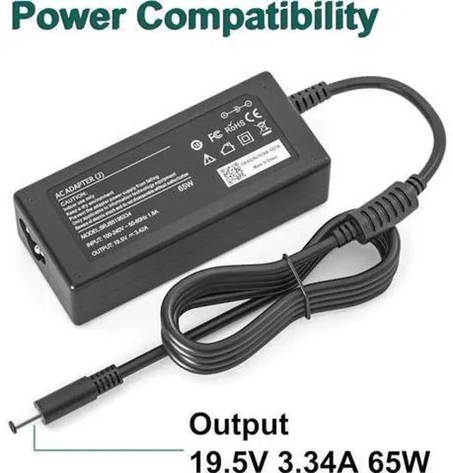 Alt view image 3 of 7 - 65W AC Charger for Inspiron 15-7000 15-5000 15-3000 17-7000 17-5000 17-3000 13-7000 11-3000 2 in 1 Series 3558 3181 5100 5535 5555 5558 5559 5567 XPS 9350 9360 la65ns2-01 Charger Laptop Power