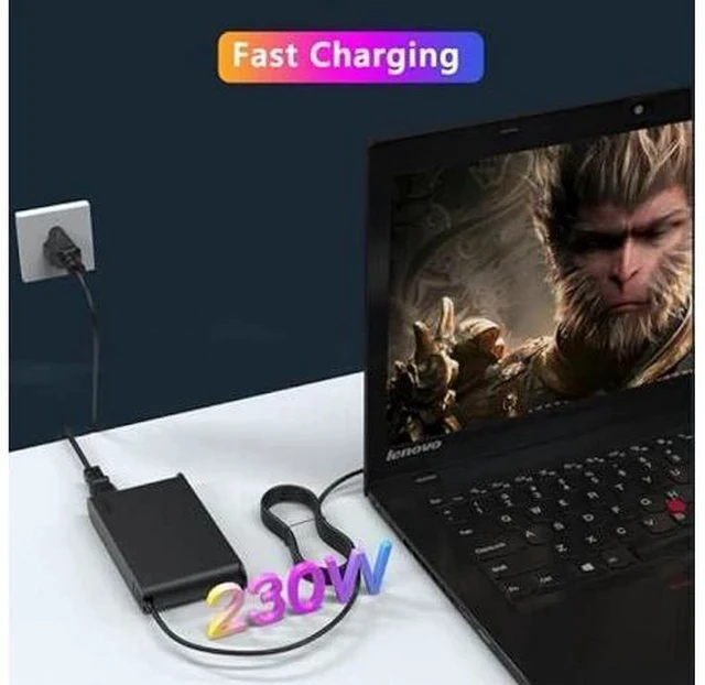 Alt view image 2 of 7 - Slim Legion 5 Charger AC Adapter Compatible with Lenovo Gaming Laptop Charger 230W 170W Replacement for Lenovo Legion LOQ ThinkPad Slim IdeaPad Gaming Series ADL230NDC3A ADL230NLC3A Power Adapter