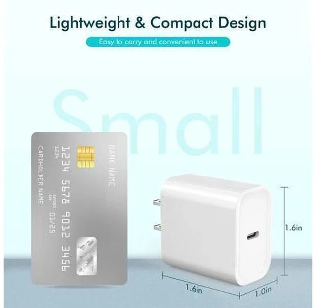 Alt view image 6 of 7 - Long Charger for iPhone 16e Charge Fast Charging, 20W USB C PD Wall Adapter 2-Pack 6FT Type C to C i Phone 15 Charging Woven Cable Cord for iPhone 16/16e/16 Pro/15/15 Plus/15 Pro Max,iPad Pro/Air/Mini