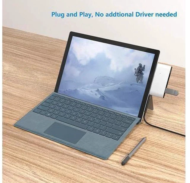 Alt view image 7 of 7 - Surface Pro Docking Station, Surface Pro 4/5/6 Hub Dock with 4K HDMI Adapter, 3 x USB 3.0 Ports, SD/Micro SD Card Reader for Microsoft Surface Pro 4/ Pro 5/ Pro 6