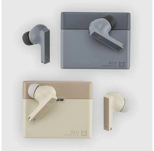 Alt view image 3 of 7 - MOCA True Wireless Headphone TWS BT 5.4 Wireless Charging in-Ear Earphone (Brown)