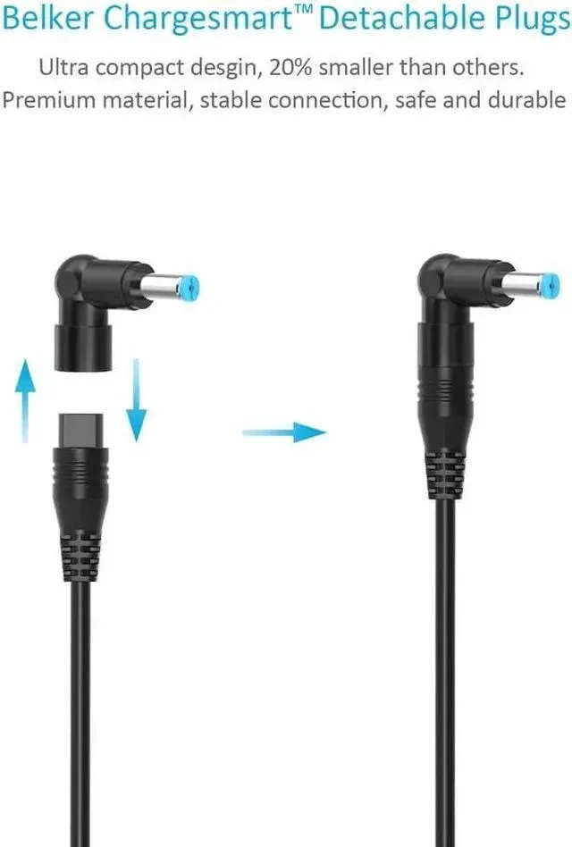 Alt view image 2 of 7 - 65w 45w Universal Laptop Charger AC Adapter Power Supply Cord Compatible with Hp IBM Toshiba Sony Compaq Fujitsu LG JBL Notebook Chromebook Ultrabook