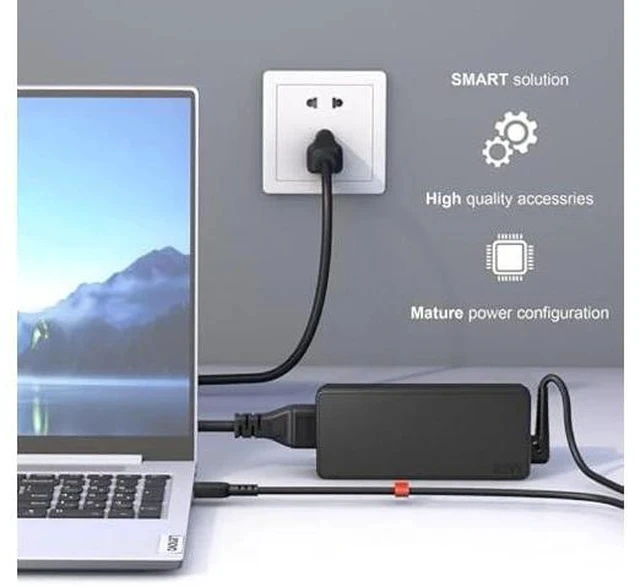 Alt view image 7 of 7 - 65W USB C Charger for Lenovo Thinkpad T480s T580s L580 L590 E580 E585, Chromebook 100e 300e 500e Replacement for 65W Lenovo Laptop Charger