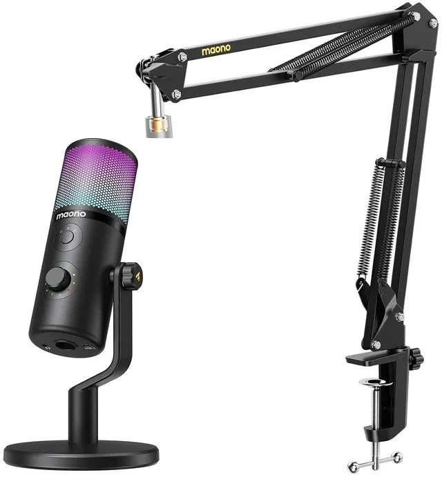 Main image of USB Microphone for Gaming Streaming: Podcast Condenser mic with 3 Polar Patterns Software Pop Filter