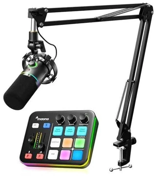 Main image of Podcast Equipment Bundle: Audio Interface and USB/XLR Dynamic Microphone-Caster G1 NEO+PD200XS Black