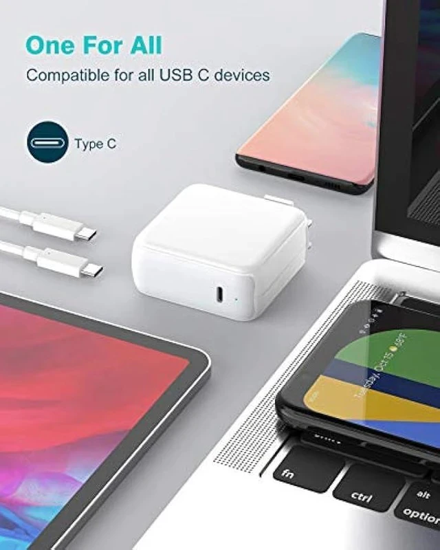 Alt view image 5 of 6 - Charger for MacBook Air MacBook Pro 13 14 15 16 inch 2025 2024 2023 2022 2021 2020, M1 M2 M3 M4 Laptop 70W USB C Power Adapter, iPad, LED, 6.6FT USB-C Cable, Charging as Fast as Original Quality