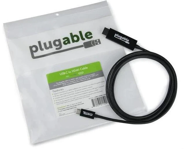 Alt view image 7 of 7 - USB C to HDMI Cable 6ft / 1.8m HDMI 2.0 USB4 / Thunderbolt Adapter for 4K Monitor 4K 60Hz (USBC-HDMI-Cable) for iPhone 15 iPad Pro MacBook Pro XPS Surface Laptop - Driverless