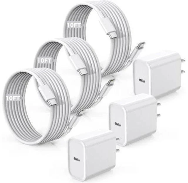 Main image of Fast Charger for iPhone 17/16/15 Charger,10FT Extra Long Fast Charging 3Pack Block USB-C to USB C Fast Charging Cable Cord for iPhone Air/17 Pro Max/iPhone 16 Pro/16 Plus/15 Pro Max,iPad Pro/Air/Mini