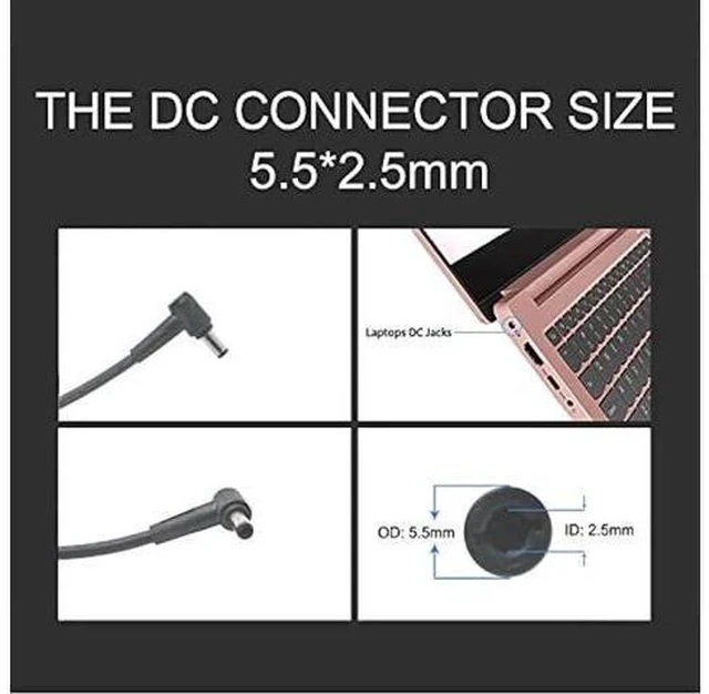Alt view image 4 of 7 - 150W Laptop Adapter 19.5V 7.7A A17-150P1A AC Adapter for Asus Laptop Charger 5.5x2.5mm(not 4.5x3.0mm)