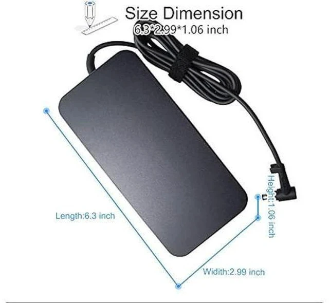 Alt view image 5 of 7 - 150W Laptop Adapter 19.5V 7.7A A17-150P1A AC Adapter for Asus Laptop Charger 5.5x2.5mm(not 4.5x3.0mm)