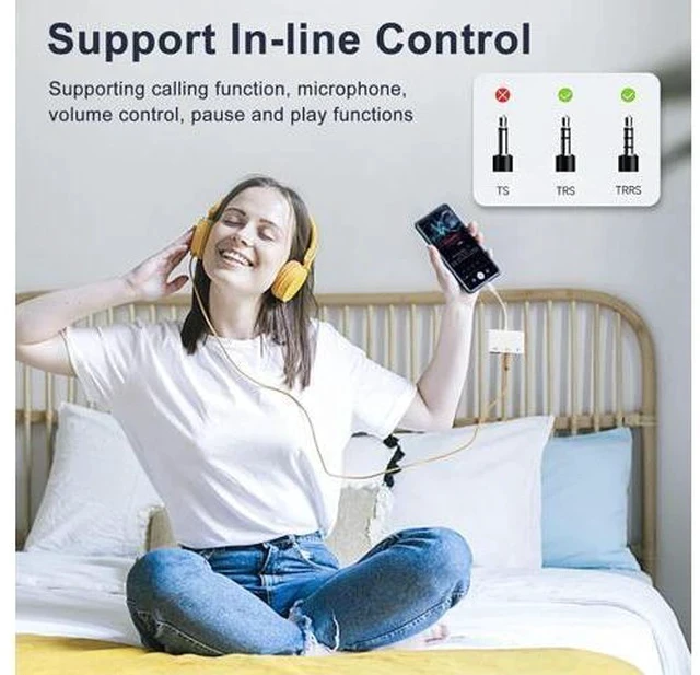 Alt view image 4 of 7 - USB C to 3.5mm Jack Headphone Adapter with Charger OTG Cable Adapter Type C to Aux Audio Earphones Splitter for Galaxy S22 Ultra S21 S20 i-Pad Pro Air Pixel 4 Laptops