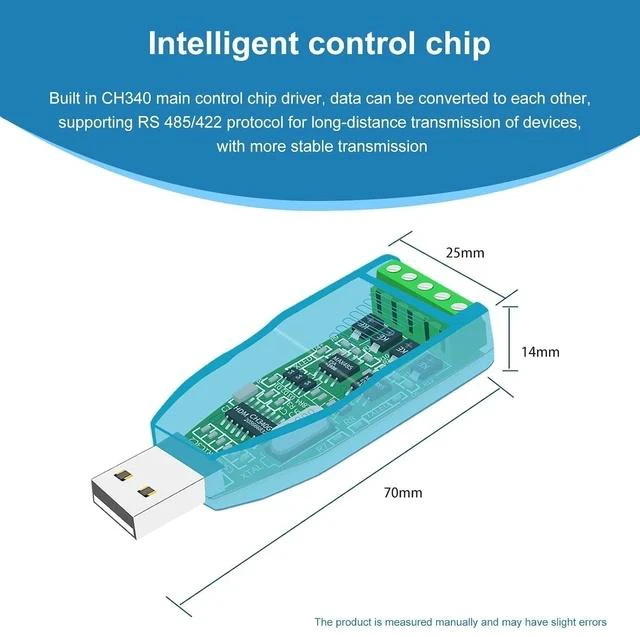 Alt view image 6 of 7 - USB to RS422 RS485 Converter, with CH340 Chipset Serial Connector, Supports Half Duplex Mode and Bidirectional Data Exchange