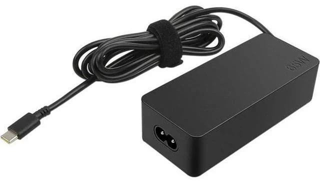 Main image of 65w USB Type C Ac Adapter 4X20M26268 With 2 Prong Power Cord Included Black In The Original Retail Packaging.
