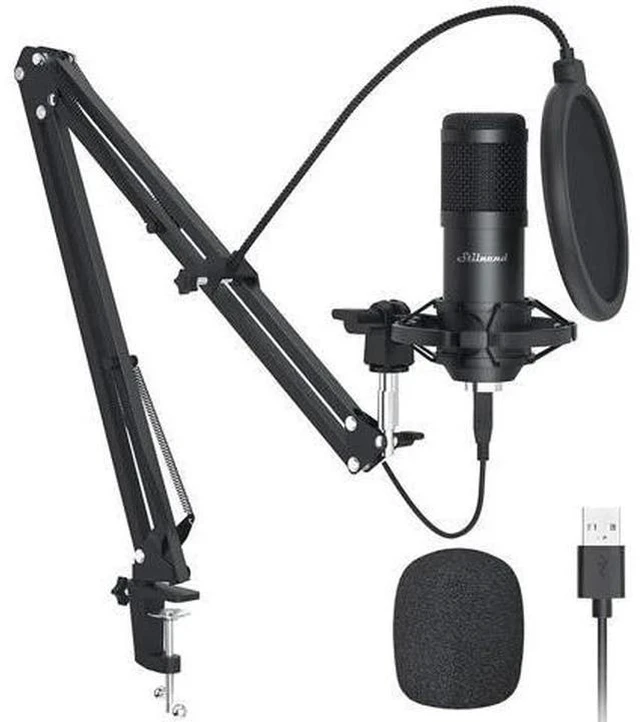 Main image of Usb Microphone - Recording Microphone, Gaming Microphone, Pc Streaming Podcast Mic, 192Khz/24Bit Microphone, Usb Mic Kit With Sound Chipset Arm Set